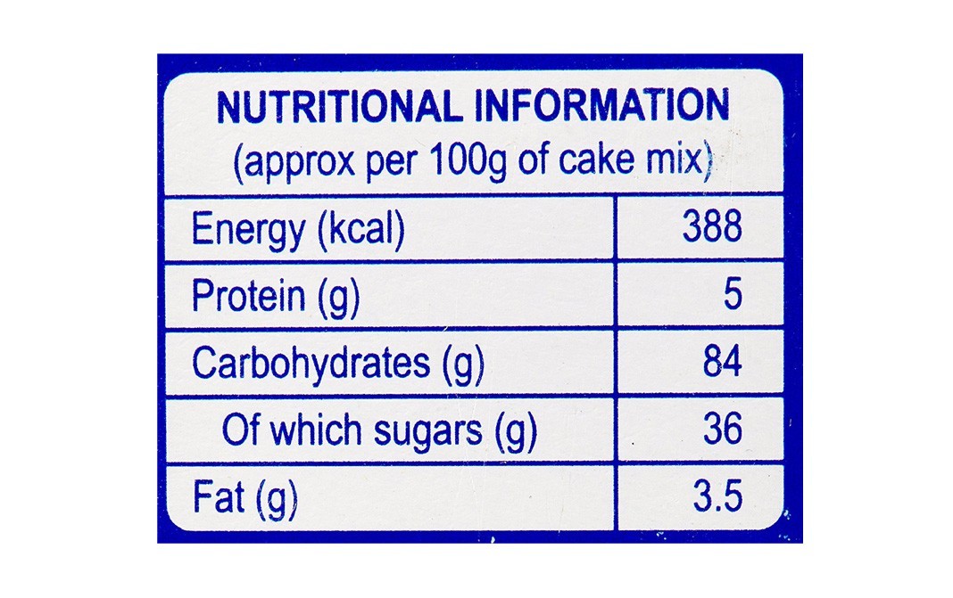 Pillsbury Moist Supreme Vanilla Flavoured Cake Mix   Box  225 grams